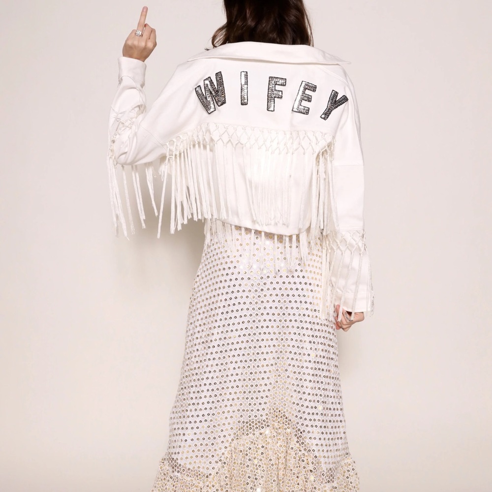 East N West Label -“Wifey Jacket in macrame”